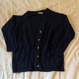 Classic navy French Women's Cardigan
